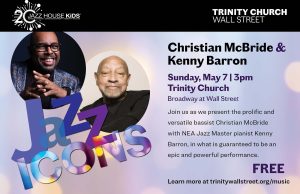 JAZZ ICONS: Christian McBride + Kenny Barron flyer