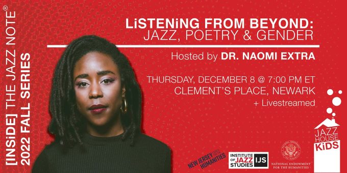 Dr. Naomi Extra hosts inside the jazz note - Listening from beyond - jazz, poetry, and gender