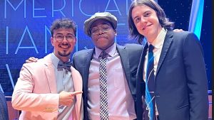 Caelan Cardello, Isaiah J. Thompson and Esteban Castro, 2023 American Pianist Award Finalists