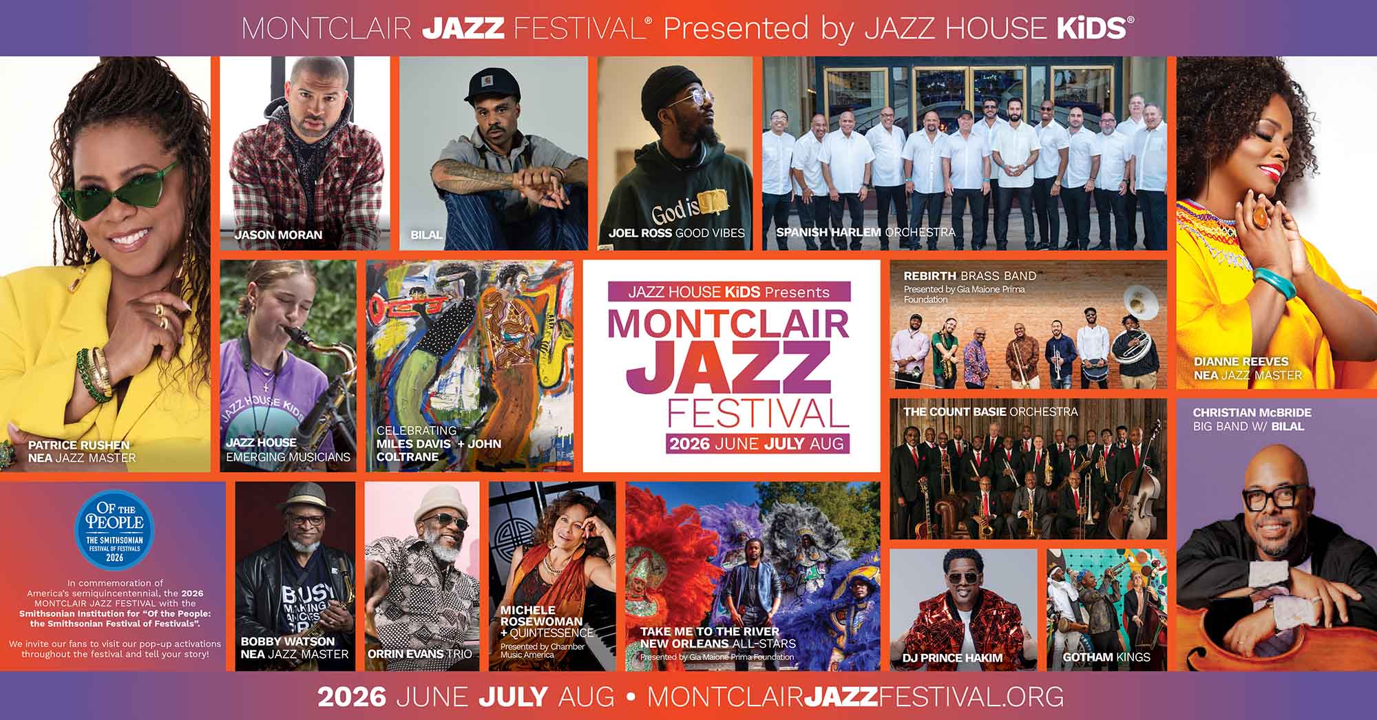 2026 MONTCLAIR JAZZ FESTIVAL LINE UP